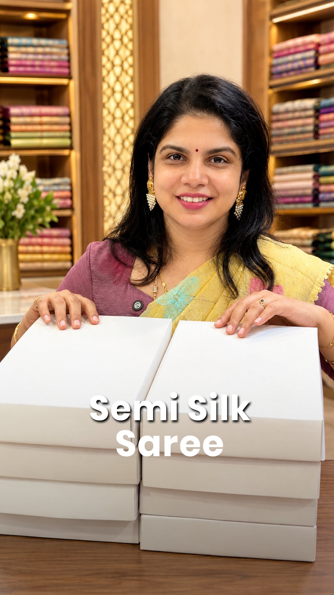 Saree Name -Semi Silk Saree

Blouse - Contrast Blouse

Length - 5mt...