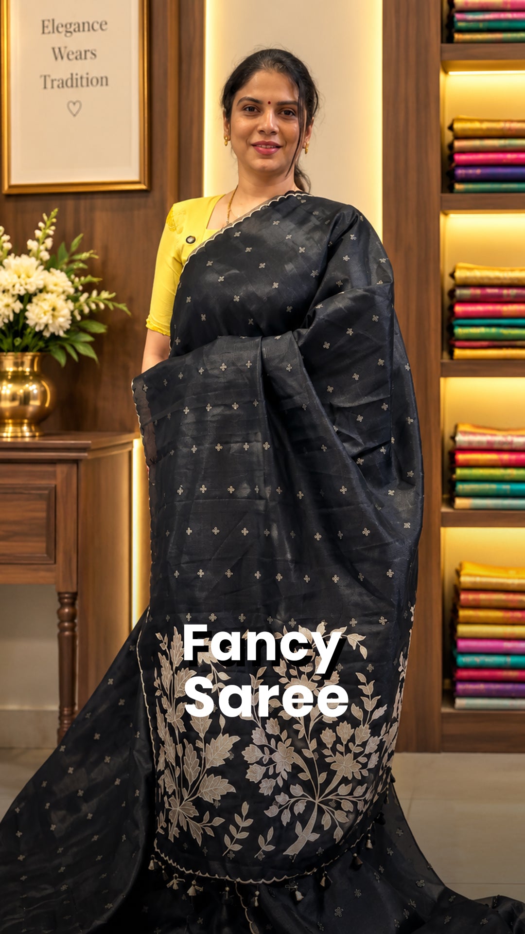 Saree Name - Fancy Saree

Blouse - Self colour Blouse

Length - 5mt...