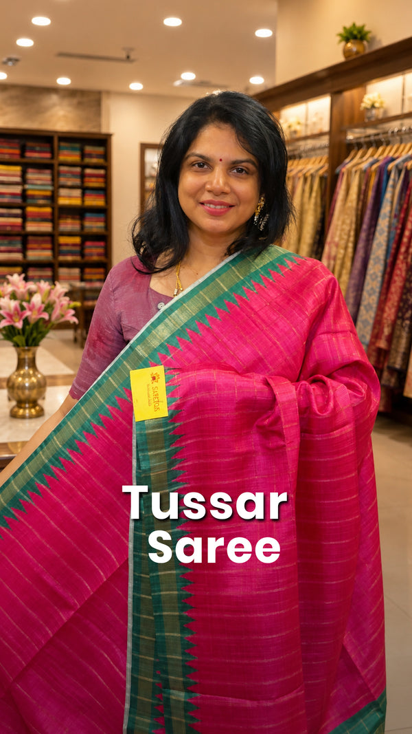 Saree Code - TTDS3499

Saree Name - Tussar Saree

Blouse - Contrast...