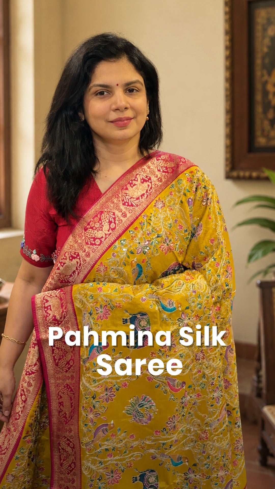 Saree Name - Pashmina Silk Saree

Blouse - Contrast Blouse

Length ...