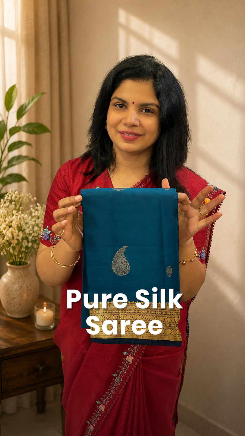Saree Name - Sita Series(Pure Silk Saree)

Blouse - Contrast Blouse...