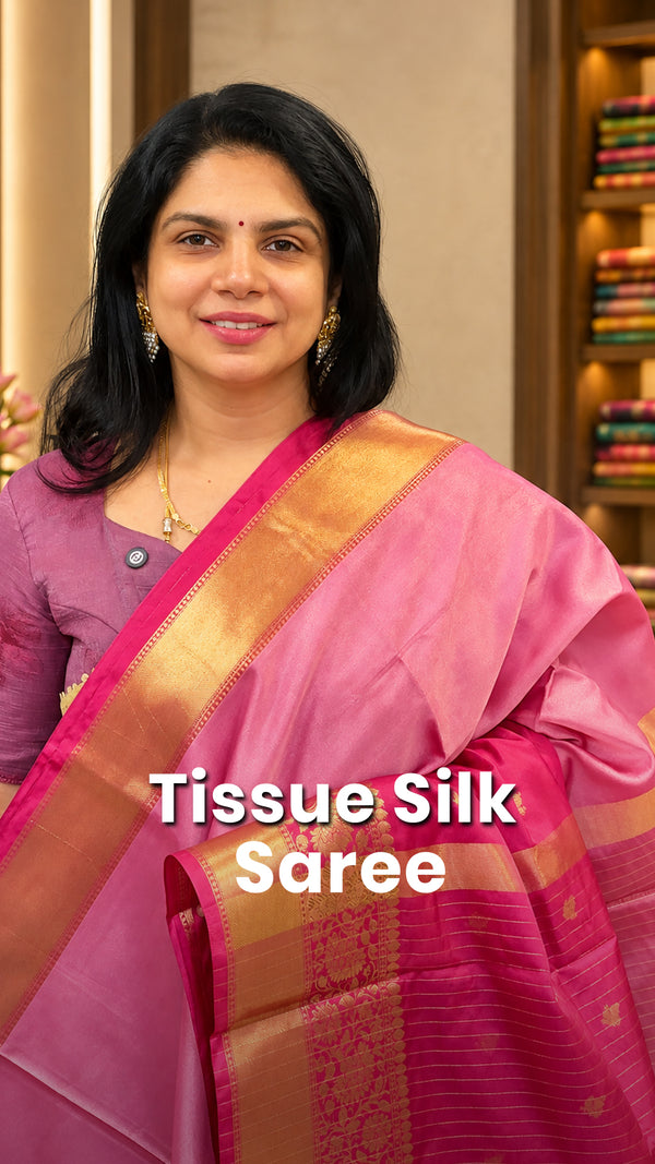 Saree Code - TTDS3551

Saree Name - Tissue Silk Saree

Blouse - Sel...
