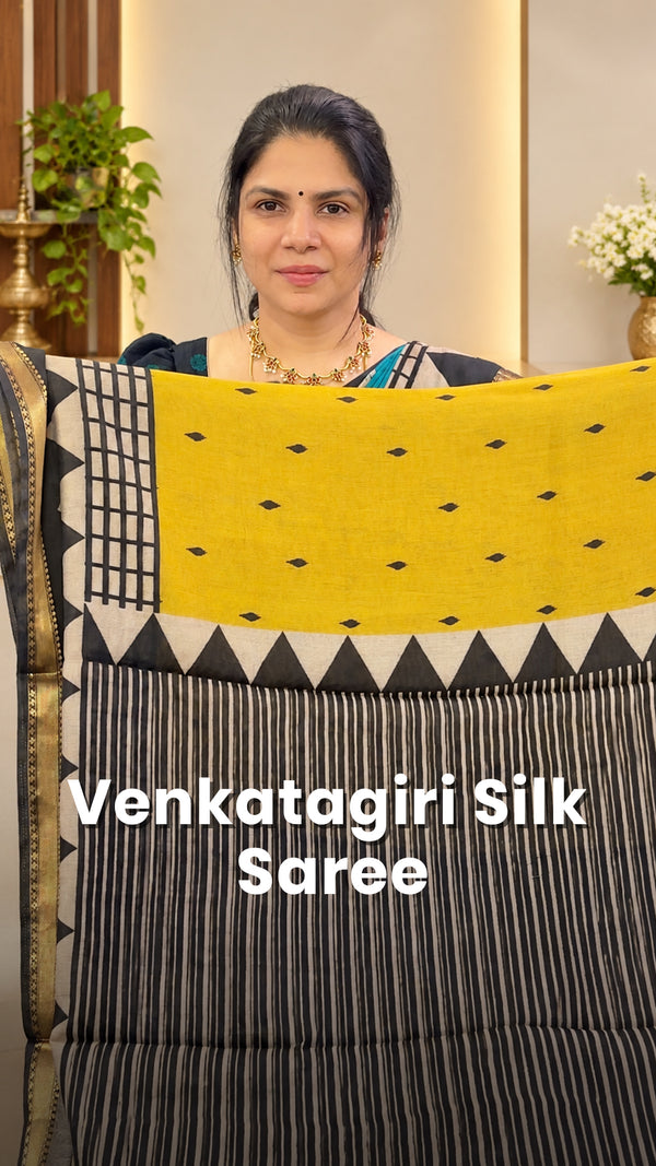 Saree Code - TTDS3558

Saree Name - Venkatagiri Silk Saree

Blouse ...