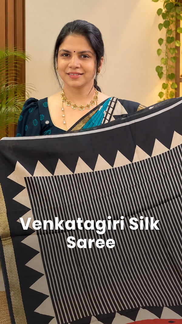 Saree Code - TTDS3558

Saree Name - Venkatagiri Silk Saree

Blouse ...