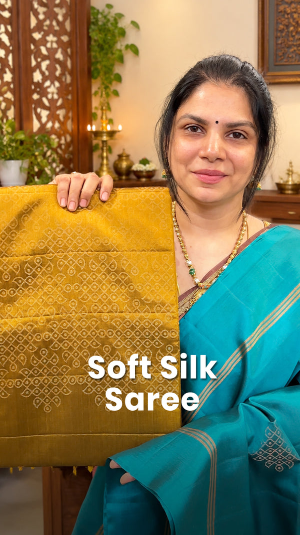 Saree Name - Soft Silk Saree( Kolam Silk )

Blouse - Self Colour  B...
