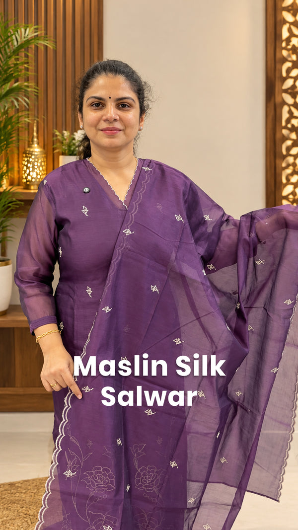 Saree Name - Maslin Silk Salwar Sets

Available Sizes - S to XL

De...