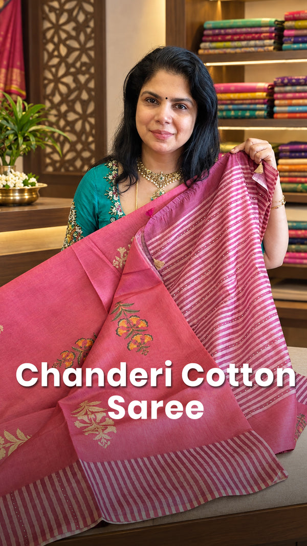 Saree Code - TTDS3585

Saree Name - Chanderi Cotton Saree

Price Ra...