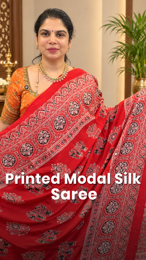 Saree Code - TTDS3578

Saree Name - Semi Modal Silk Saree

Blouse -...