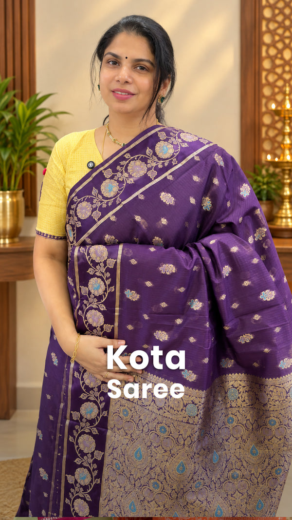 Saree Code - TTDS3573

Saree Name - Kota Saree

Blouse - Self Colou...