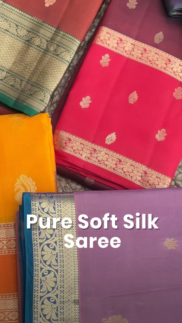 Saree Name - Pure Soft Silk Saree Collections

Blouse - Contrast Bl...
