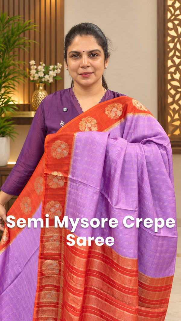Saree Name - Semi Mysore Silk Saree

Blouse - contrast Blouse

Leng...
