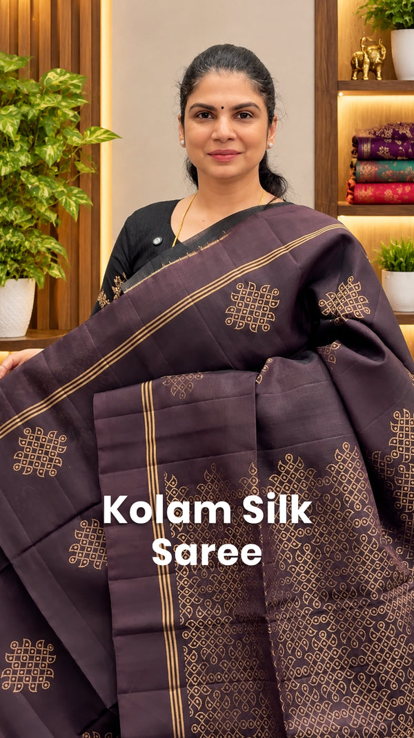 Saree Name - Soft Silk Saree( Kolam Silk )

Blouse - Self Colour Bl...