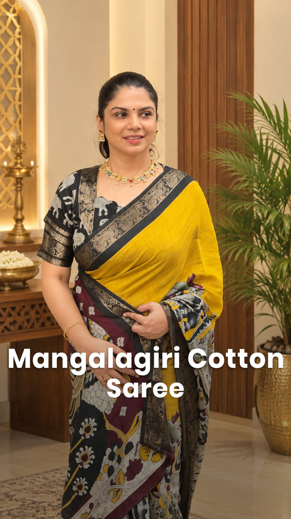 Saree Code - TTDS3599

Saree Name - Mangalagiri Cotton Saree

Price...