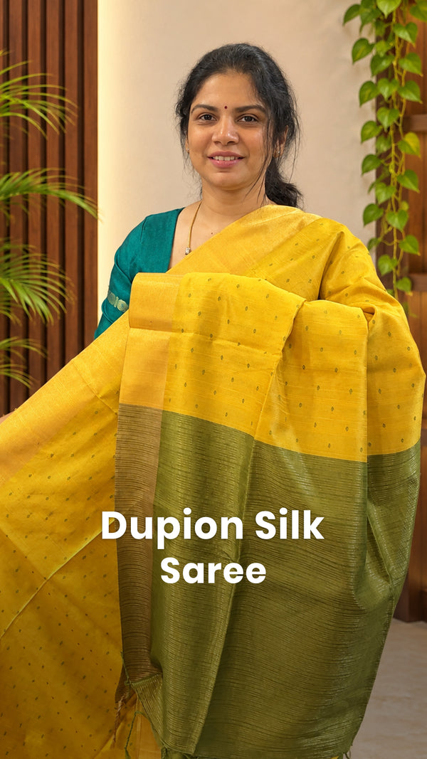 Saree Code - TTDS3572

Saree Name - Dupion Silk Saree

Blouse - Con...