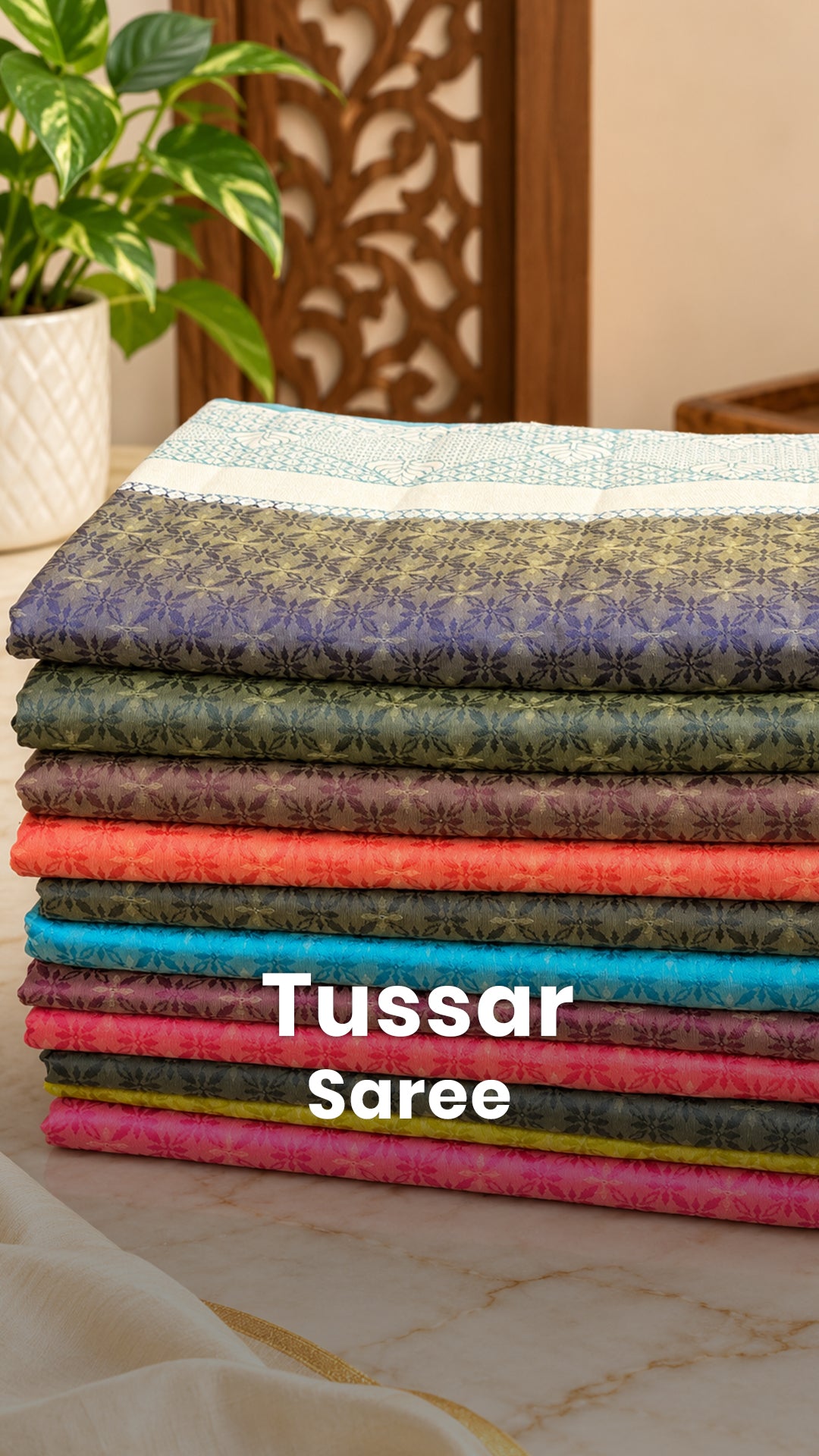Saree Code - TTDS3525

Saree Name -  Semi Tussar Saree

Blouse - Co...