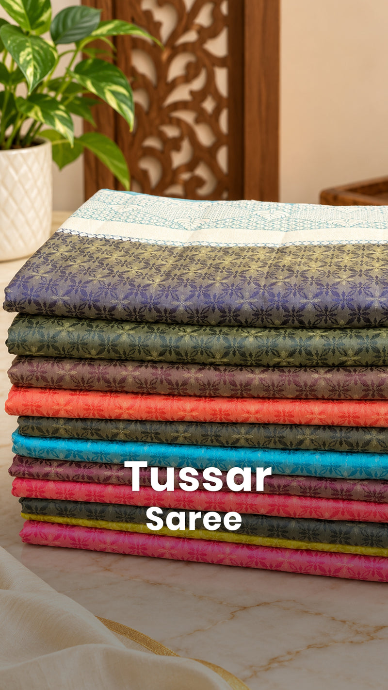 Saree Code - TTDS3525

Saree Name -  Semi Tussar Saree

Blouse - Co...