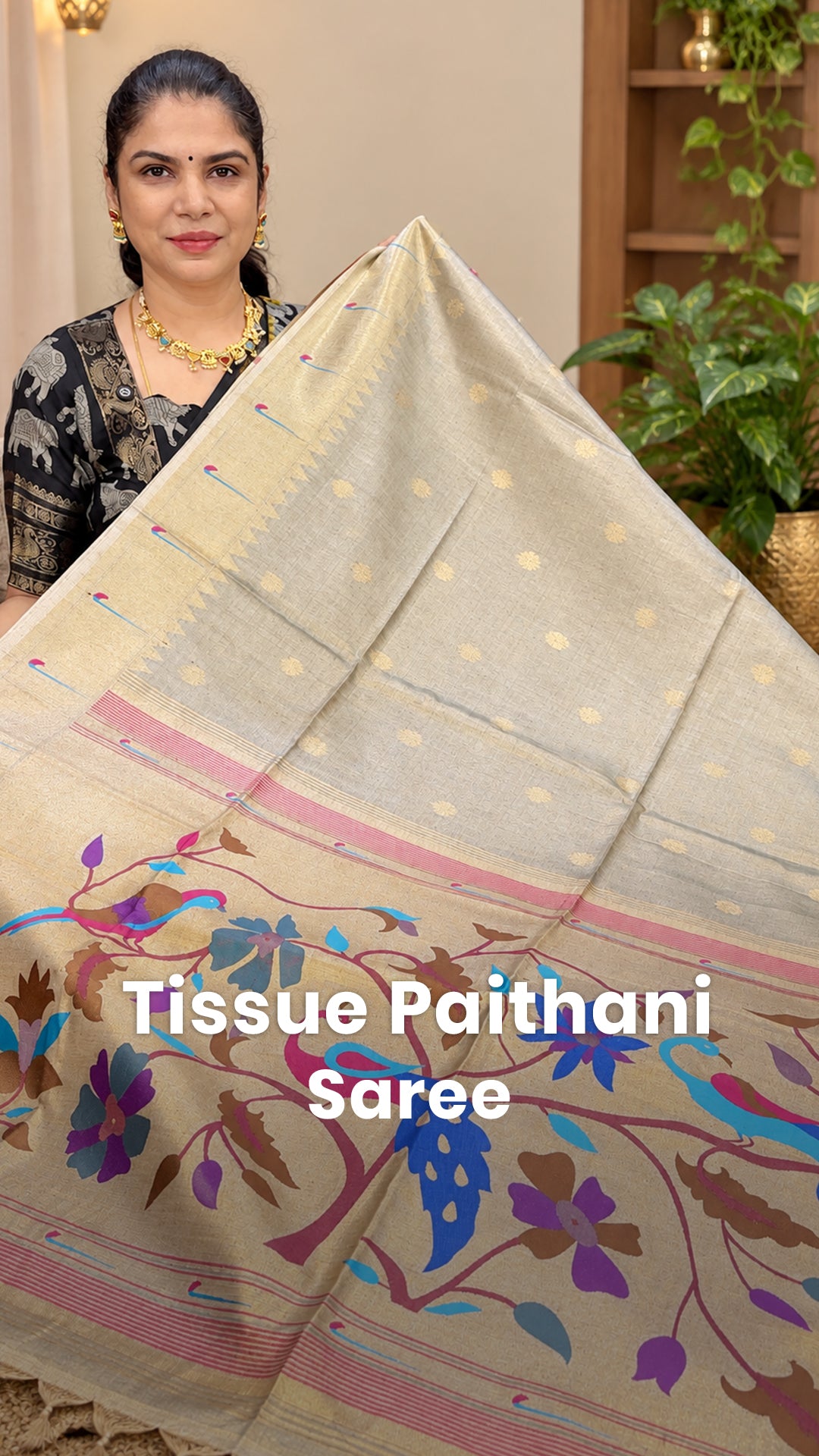 Saree Code - TTDS3534

Saree Name - Tissue Paithani Saree

Price - ...