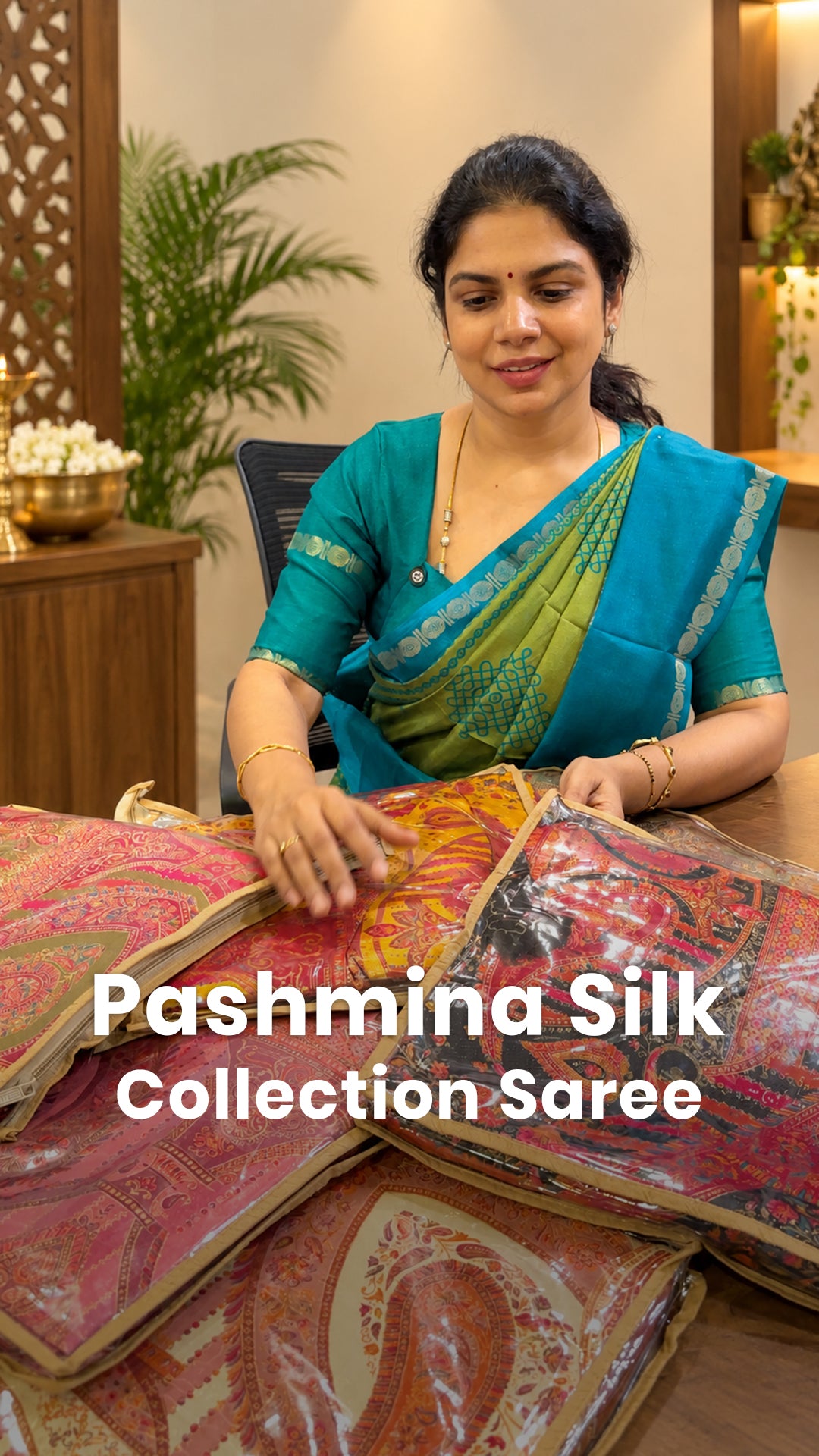 Saree Name - Pashmina Silk Saree

Blouse - Contrast Blouse

Length ...