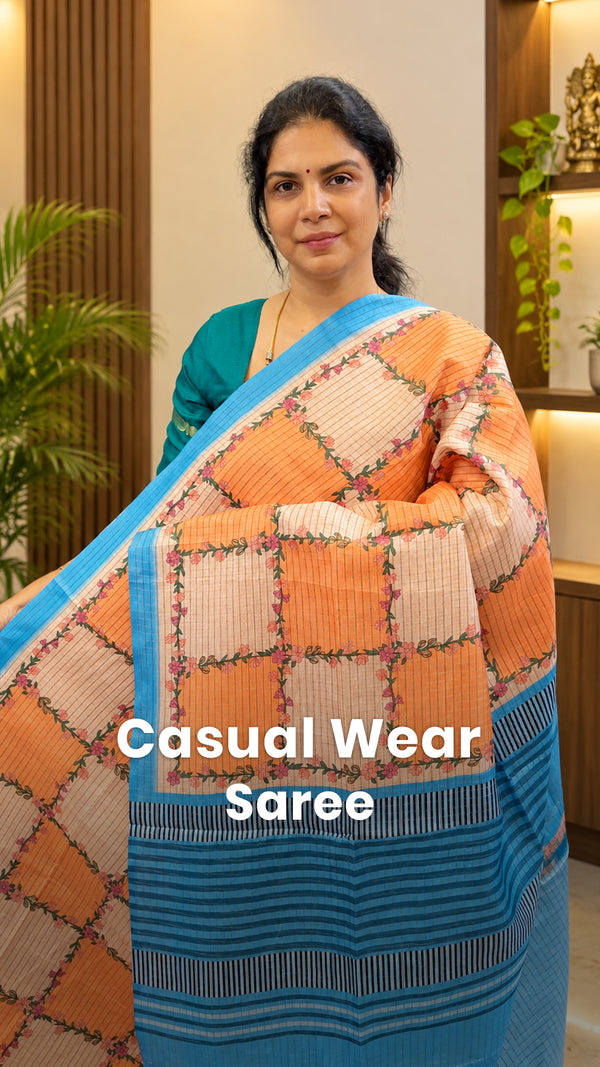 Saree Code - TTDS3610

Saree Name - Casual wear Saree

Blouse - Con...