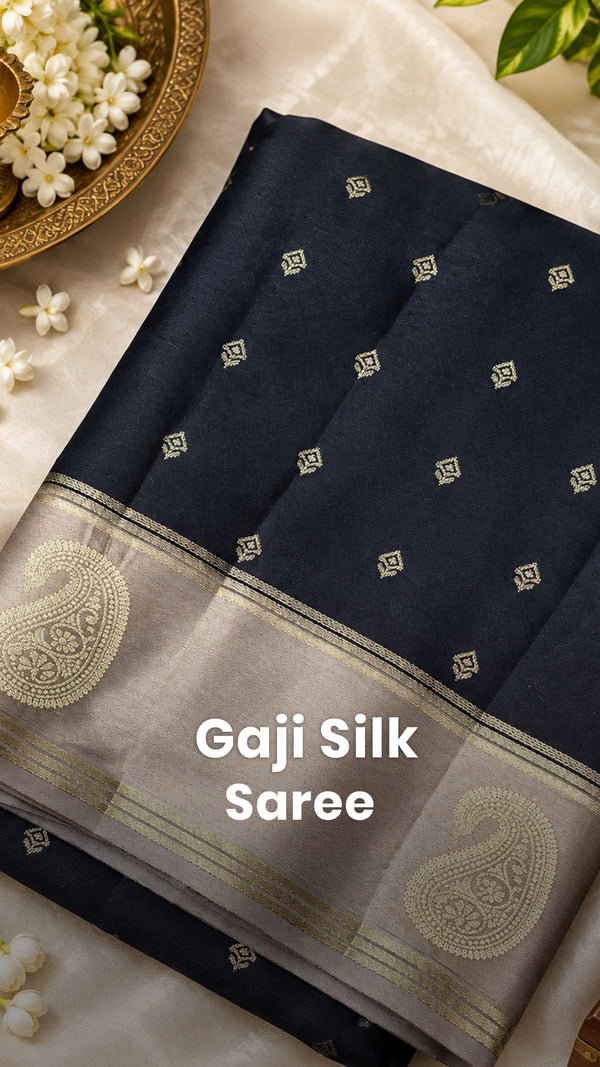 aree Code - TTDS3631

Saree Name - Gaji Silk Saree

Blouse - Contra...
