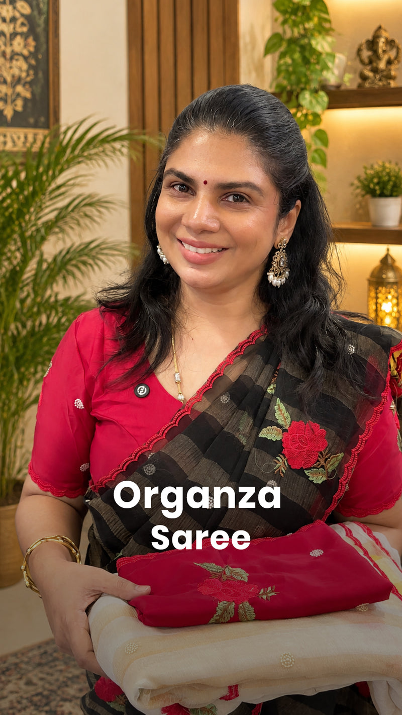 Saree Code - TTDS3622

Saree Name - Fancy Organza Saree

Blouse - C...