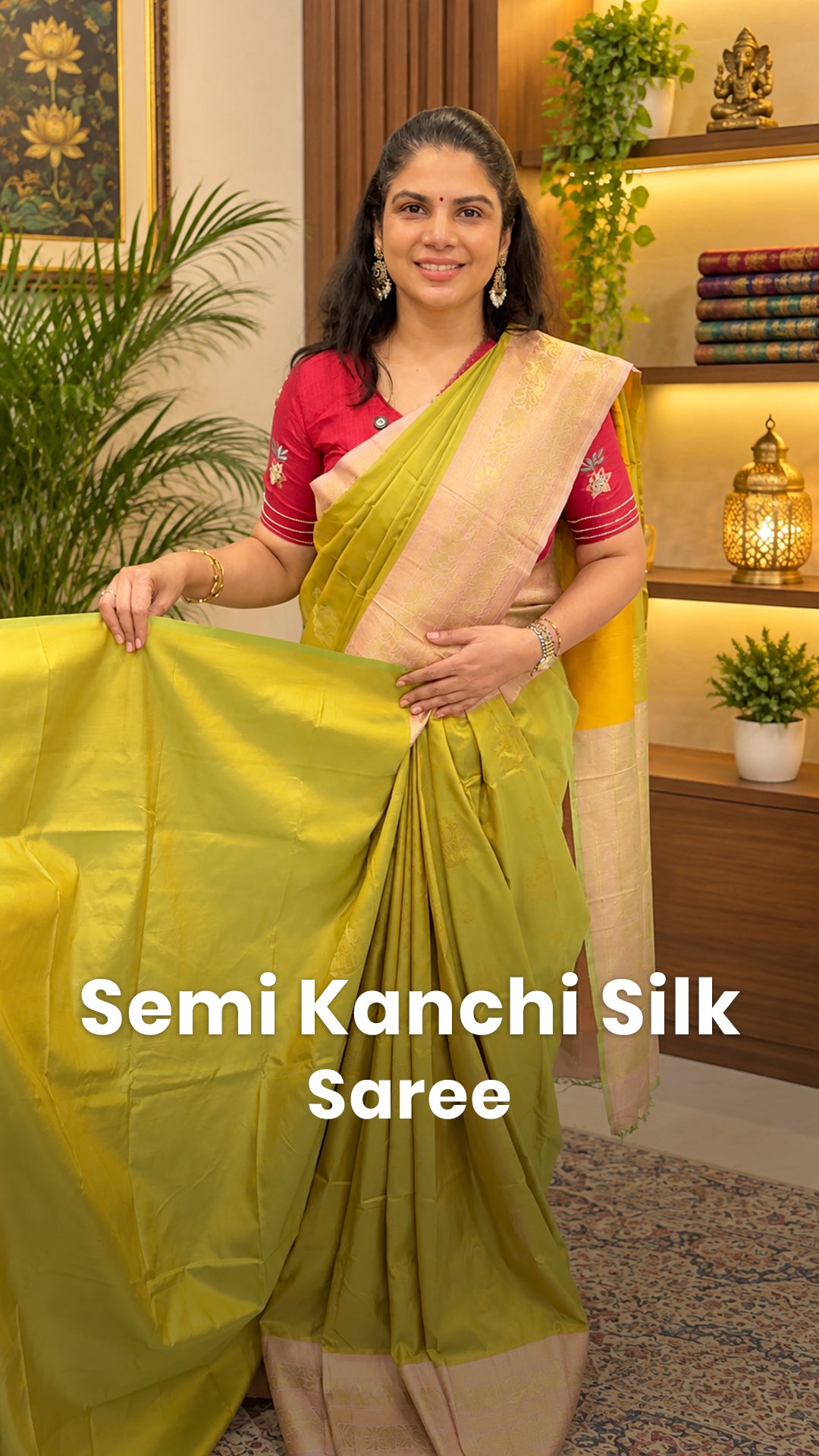 Saree Code - TTDS3597

Saree Name - Semi Kanchi Silk Saree

Blouse ...