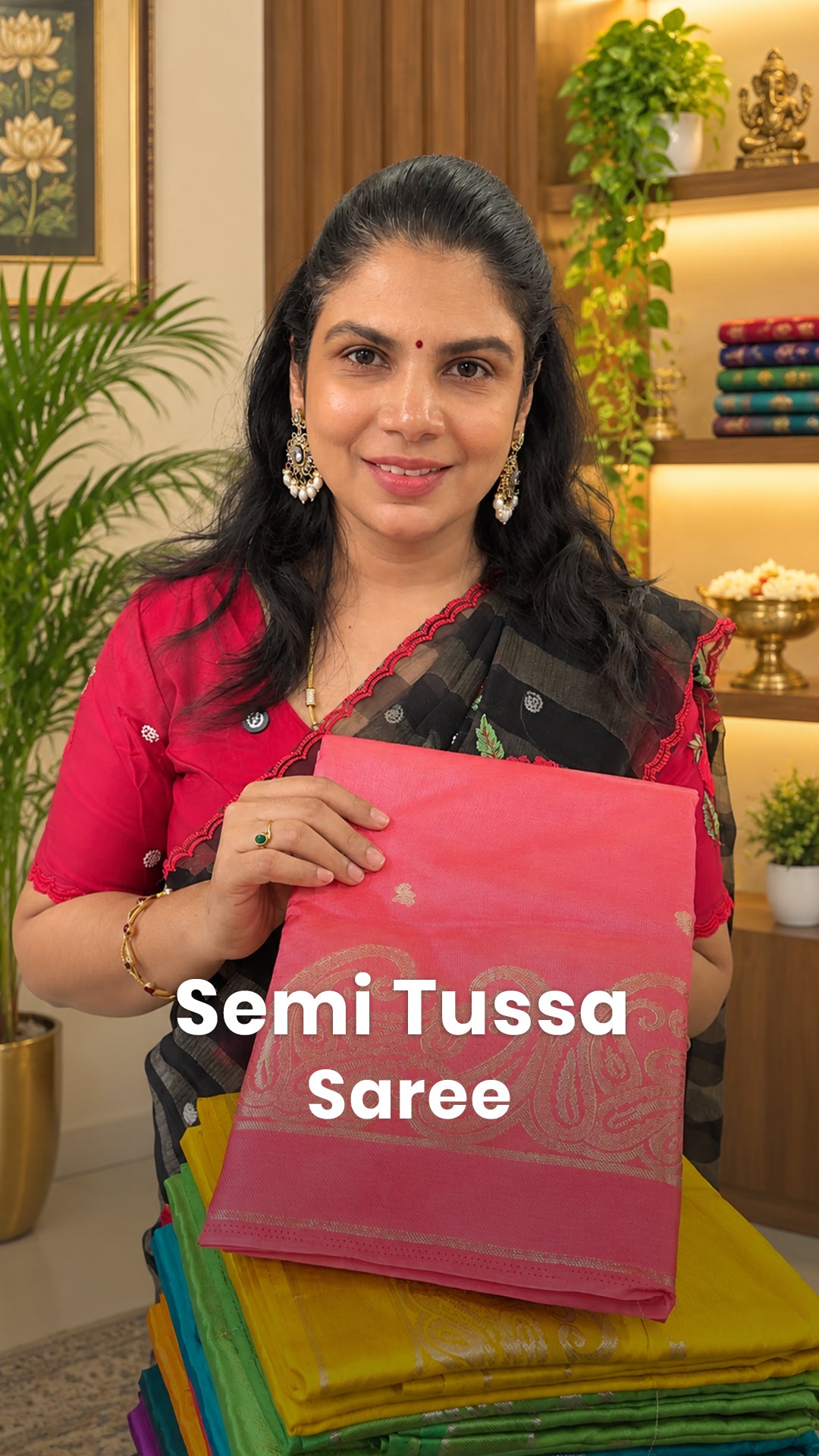 Saree Code - TTDS3642

Saree Name - Semi Tussar Saree

Blouse - Sel...