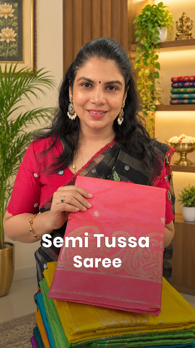 Saree Code - TTDS3642

Saree Name - Semi Tussar Saree

Blouse - Sel...