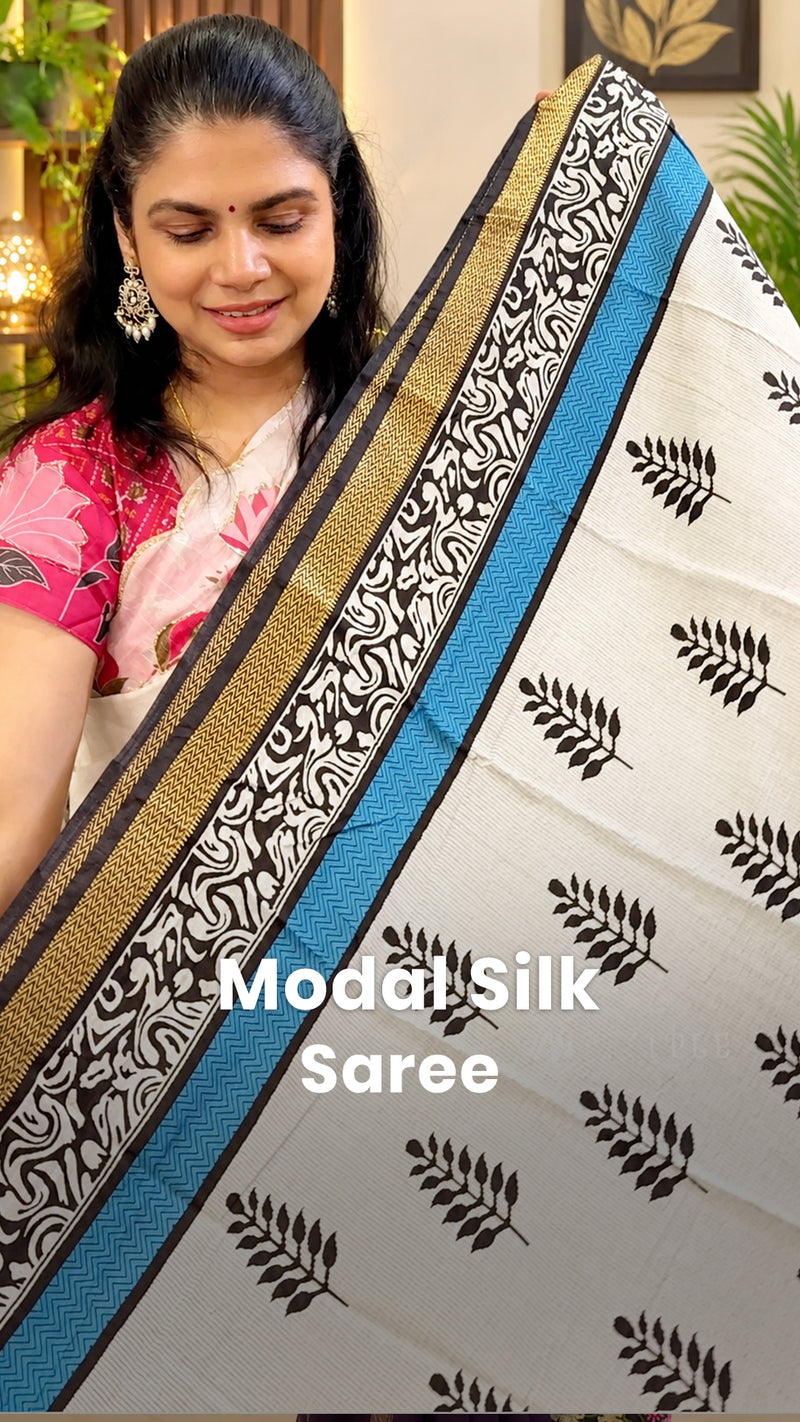 Saree Name - Modal Silk  Saree

Blouse - Printed Blouse

Price - Rs...