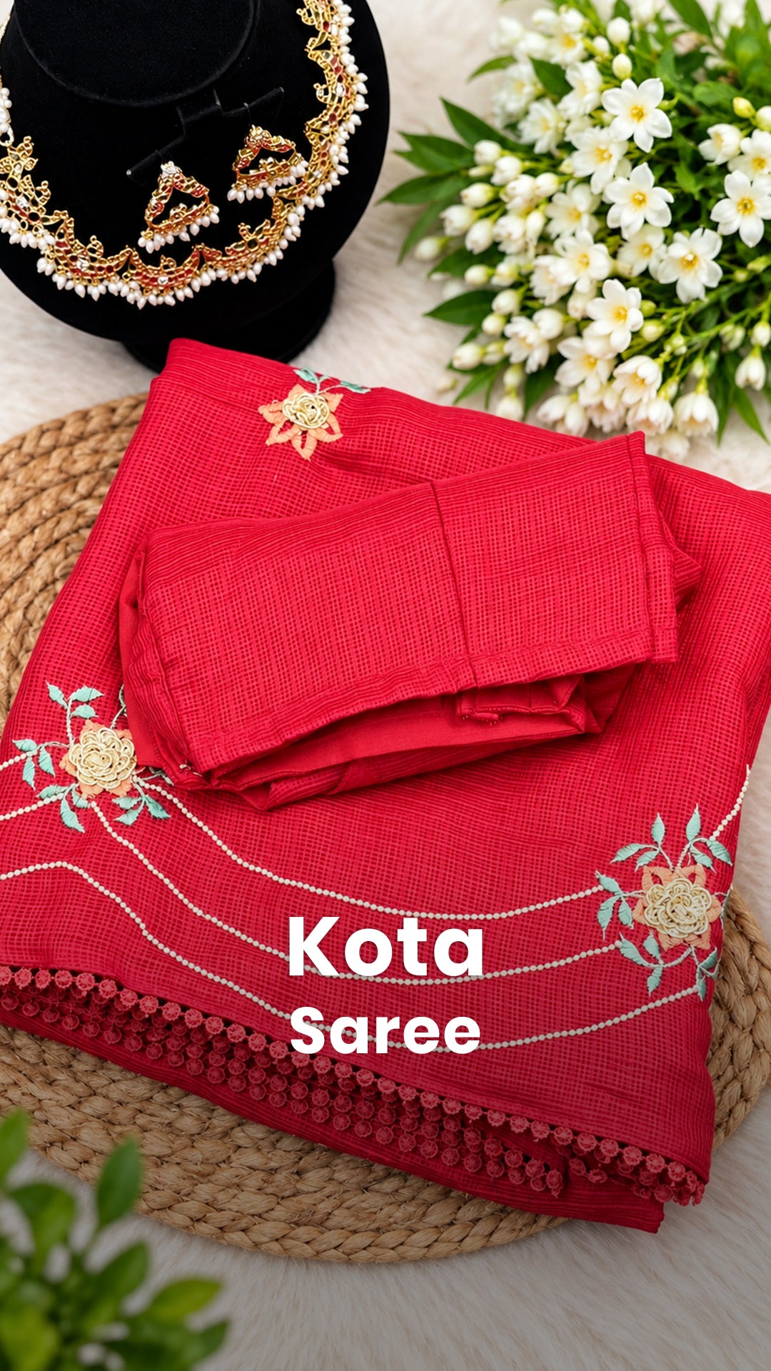Saree Code - TTDS3613

Saree Name - Kota Saree

Blouse - Self Colou...