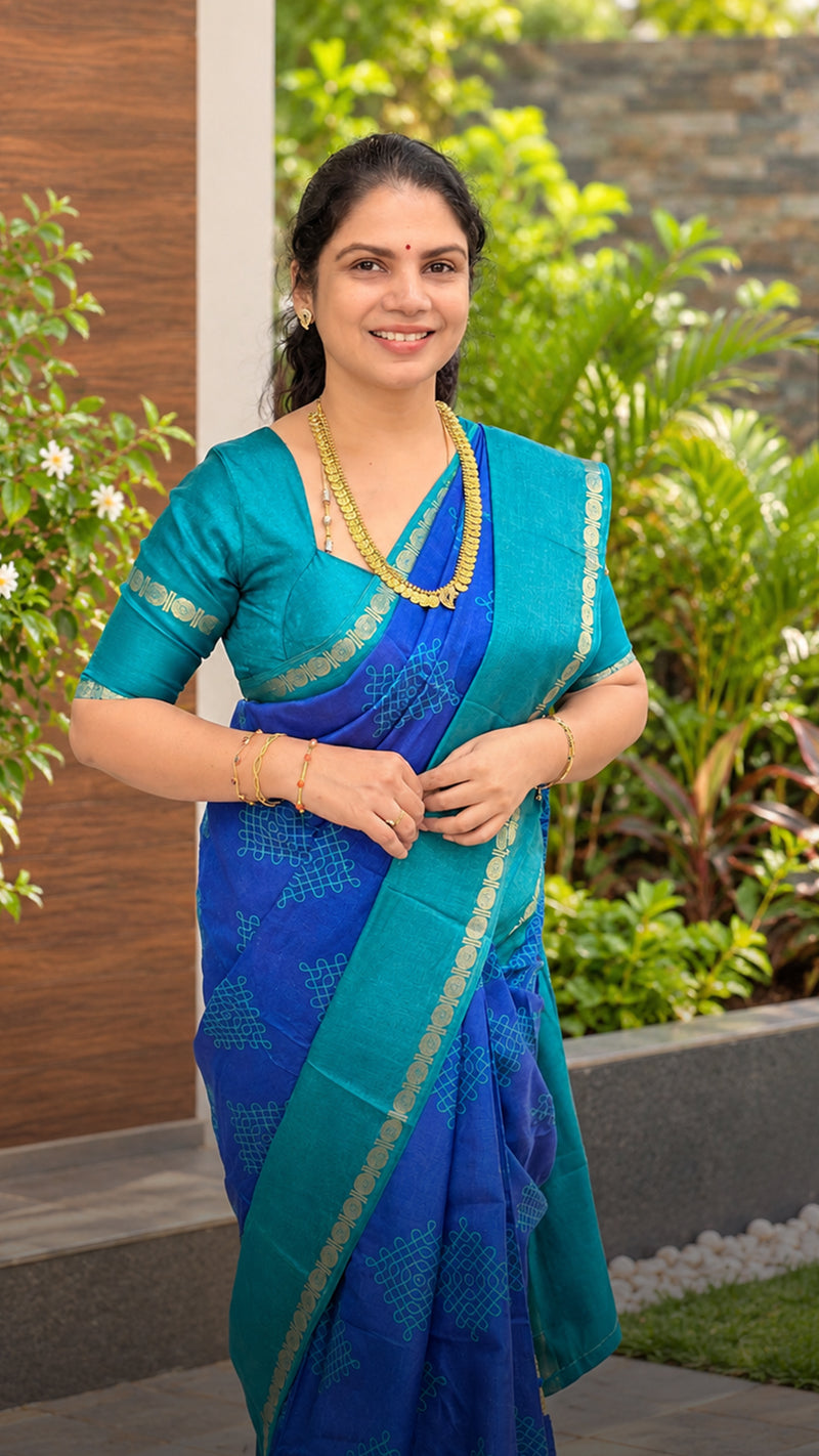 💙 Day 4 of Navratri – Royal Blue! ✨

Royal in Colour, Divine in Sp...