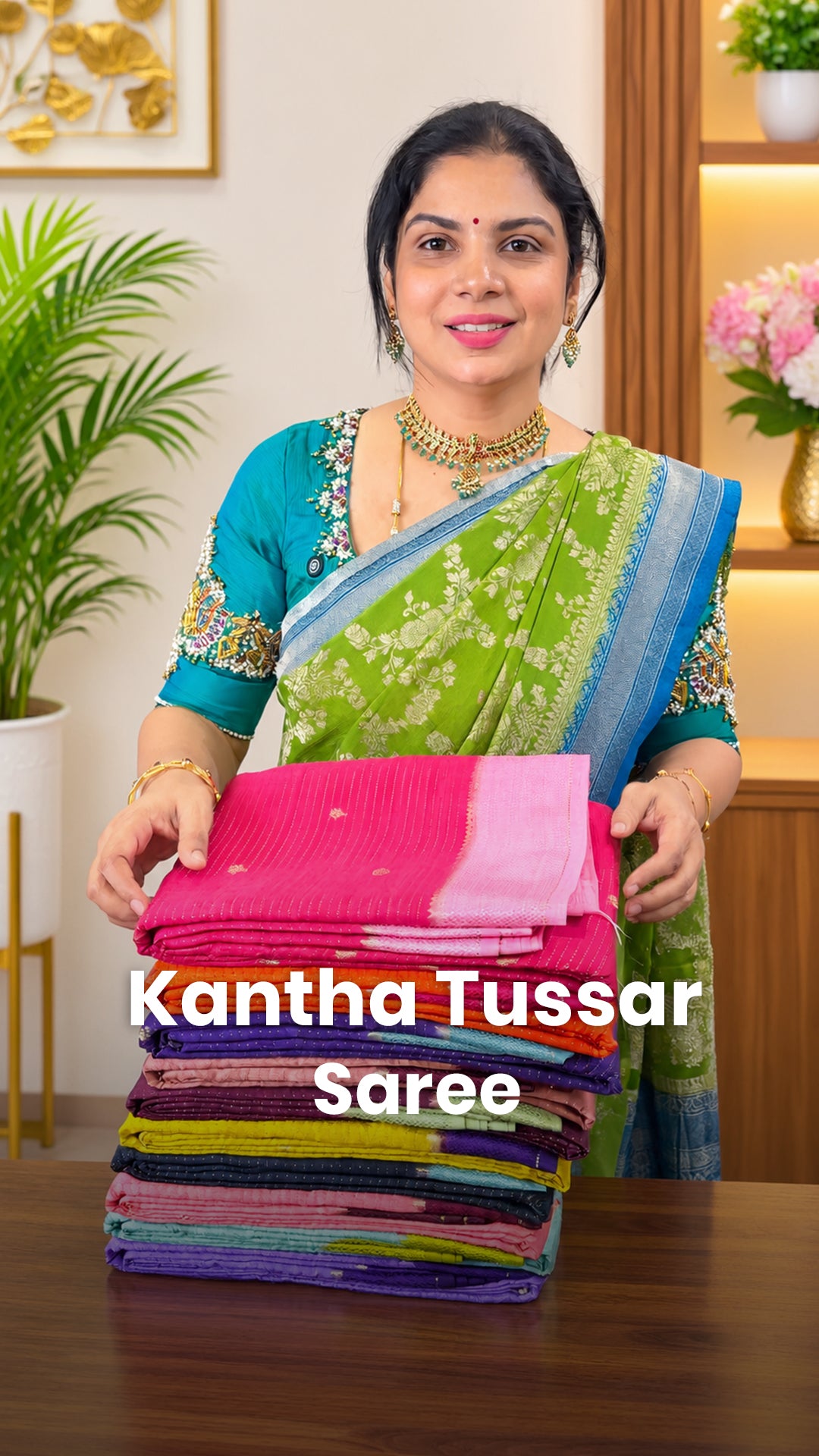 Saree Code - TTDS3666

Saree Name - Kantha Tussar Saree

Blouse - C...
