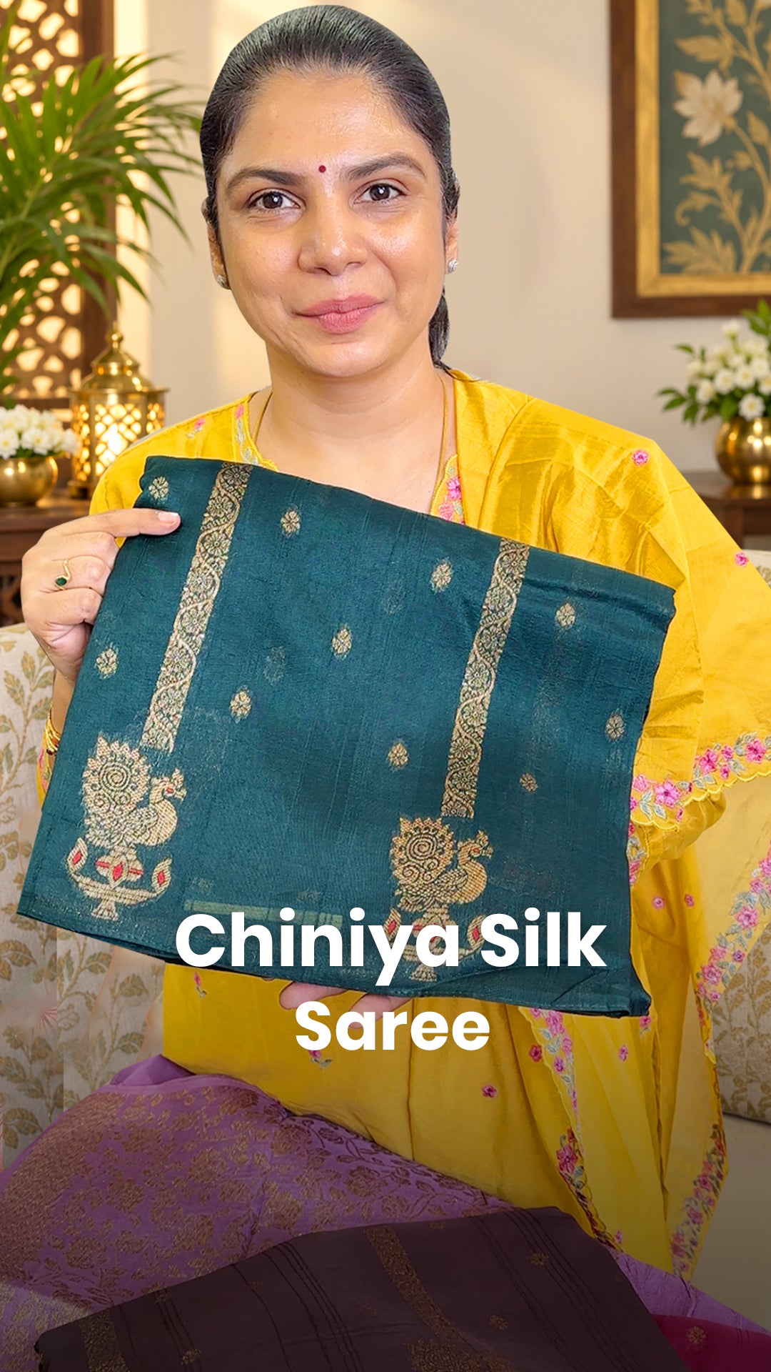 Saree Name - Chiniya Silk Saree

Blouse - Self colour Blouse

Price...