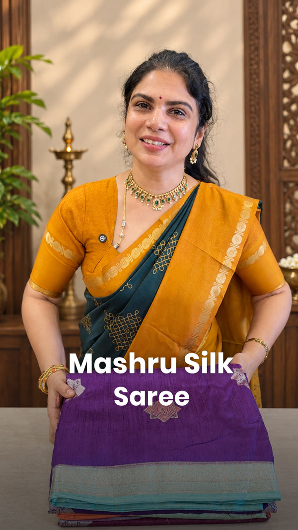 Saree Name - Mashru Silk Saree

Blouse - Contrast Blouse

Price - R...