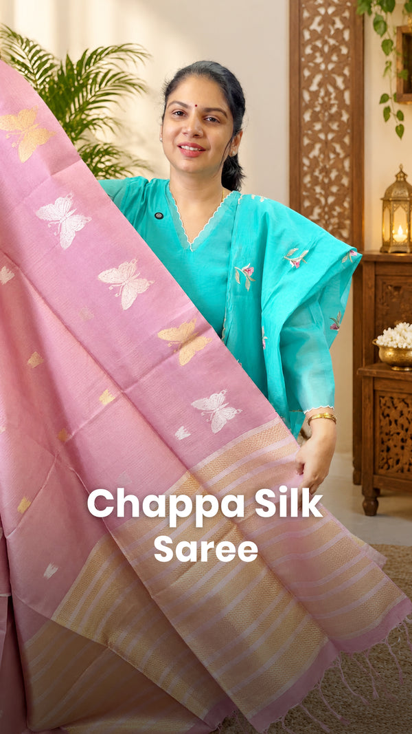 Saree Name - Manjari Tussar Saree

Blouse -  Self Colour Blouse

Pr...