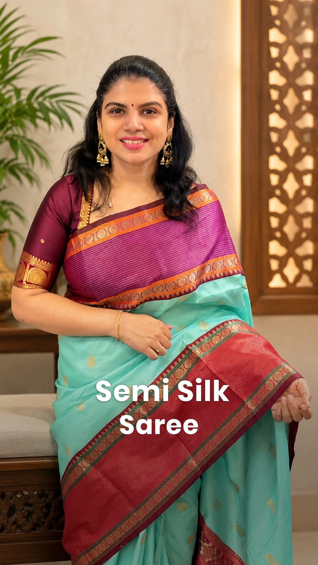 Saree Code - TTDS3615

Saree Name - Semi Silk Saree

Blouse - Contr...