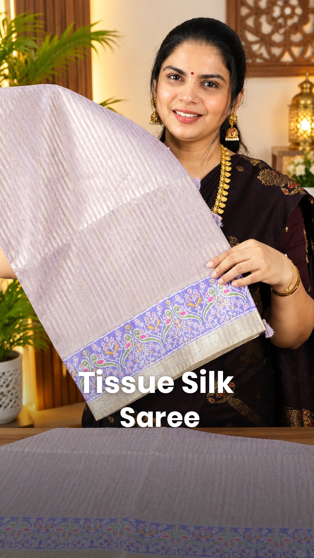 Saree Name - Tissue Silk Saree

Blouse - Printed Blouse

Price - Rs...