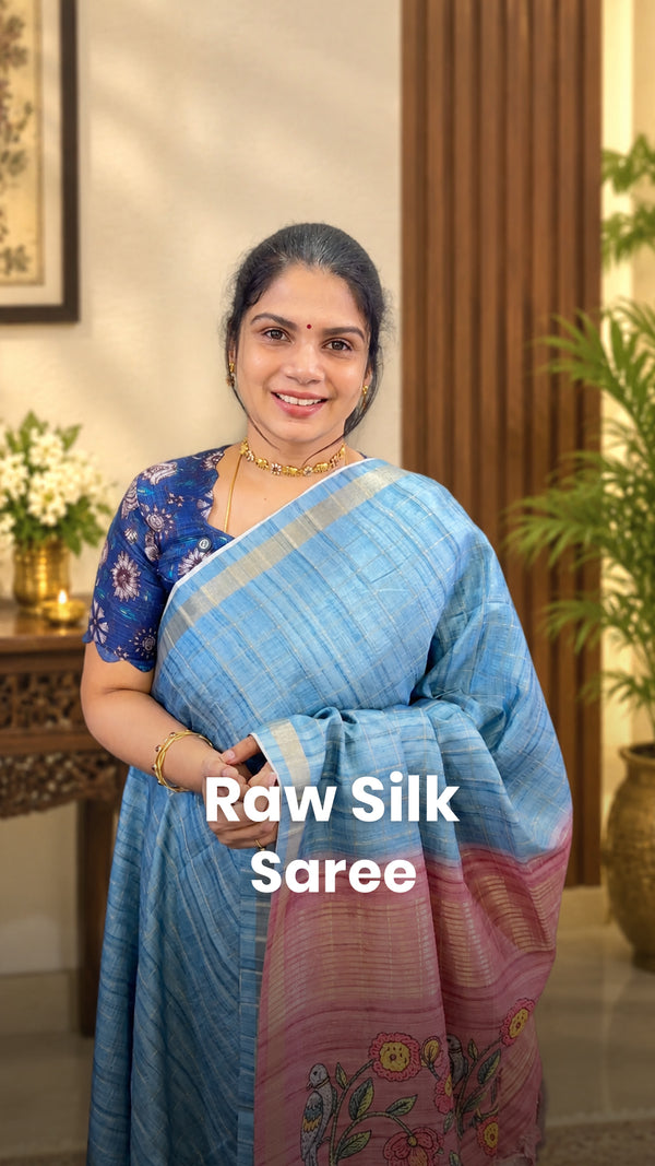 Saree Code - TTDS3702

Saree Name - Raw Silk Saree

Price - Rs.1200...