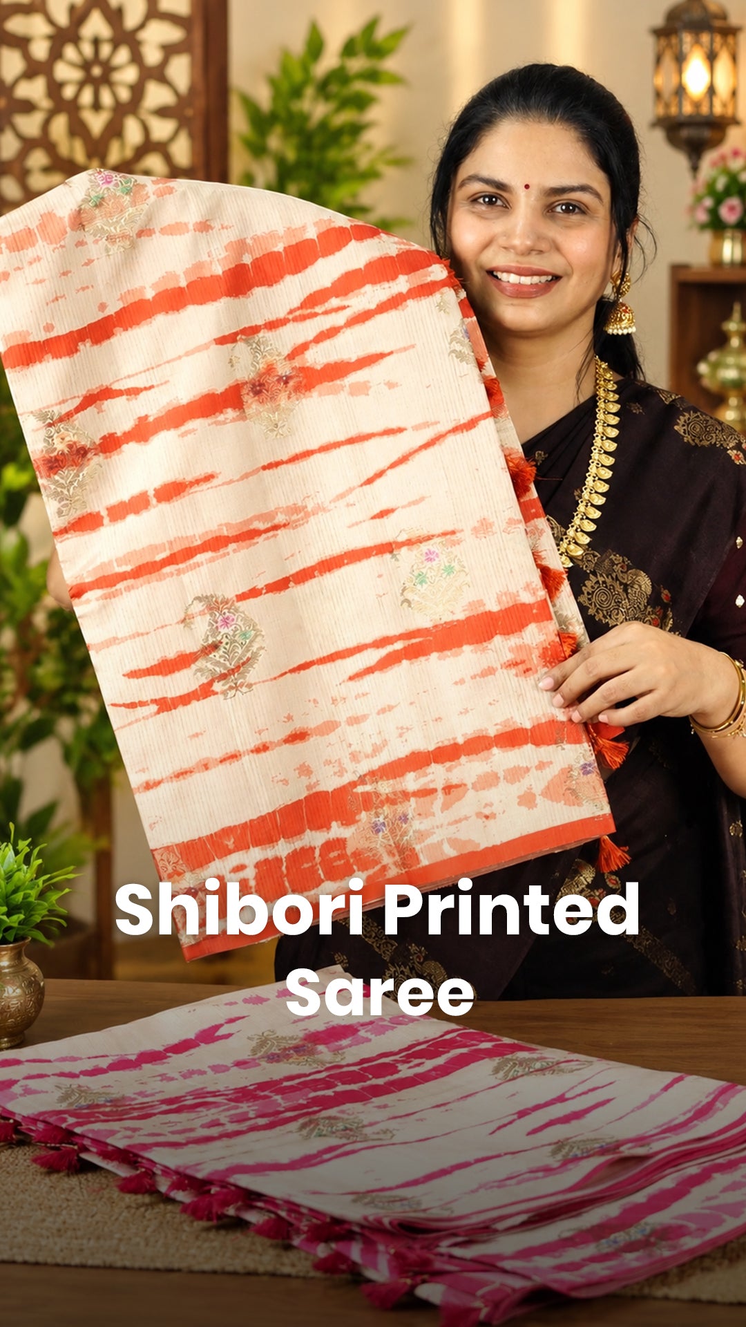 Saree Name - Shibori Printed Saree

Blouse - Contrast Blouse

Price...