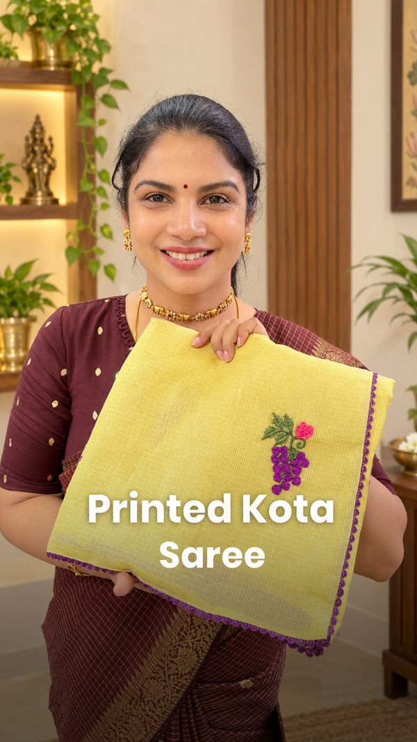 Saree Code - TTDS3602

Saree Name - Kota Saree

Price - Rs.1400/-

...