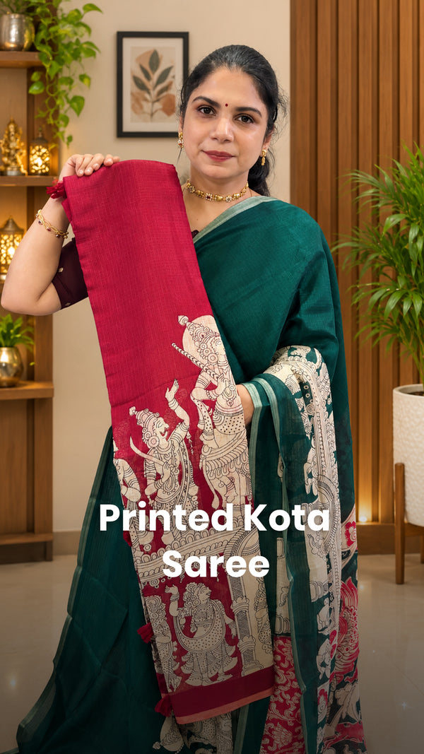 Saree Code - TTDS3658

Saree Name - Printed Kota Saree

Blouse - Pr...