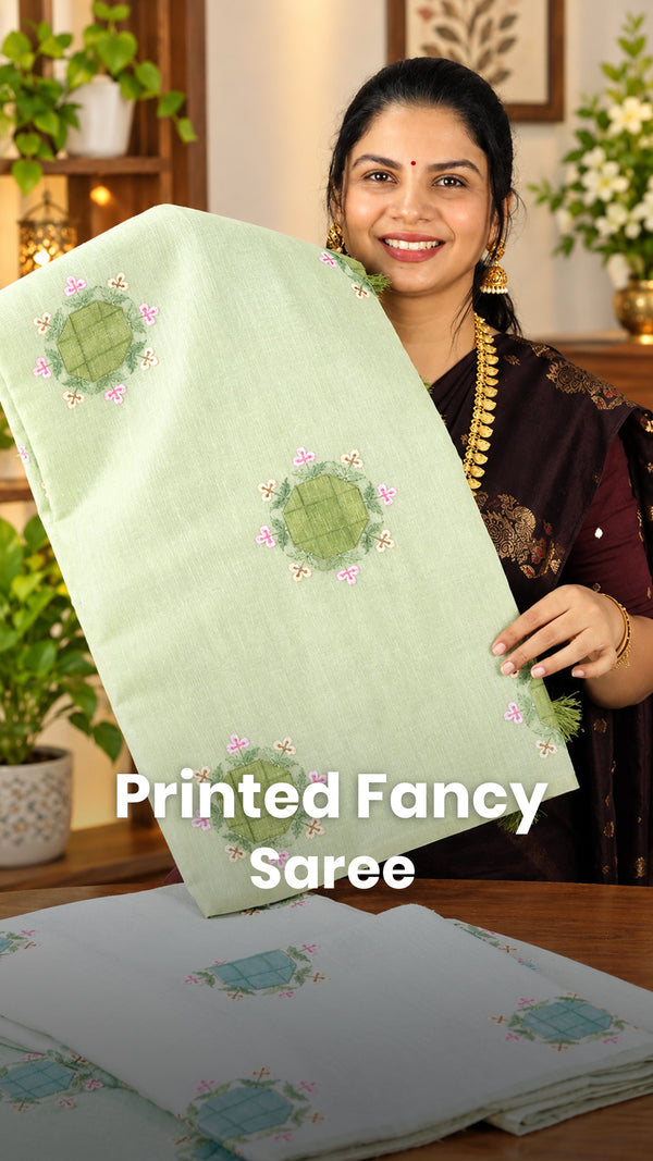 Saree Name - Printed Fancy Saree

Blouse -  Self Colour Blouse

Pri...