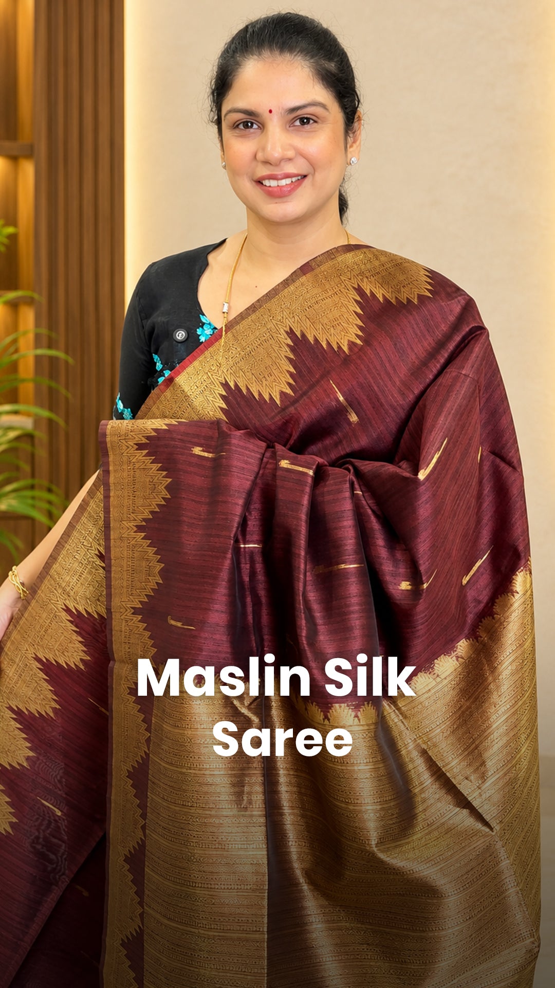 Saree Name - Maslin Silk Saree

Blouse - Self colour Blouse

Price ...