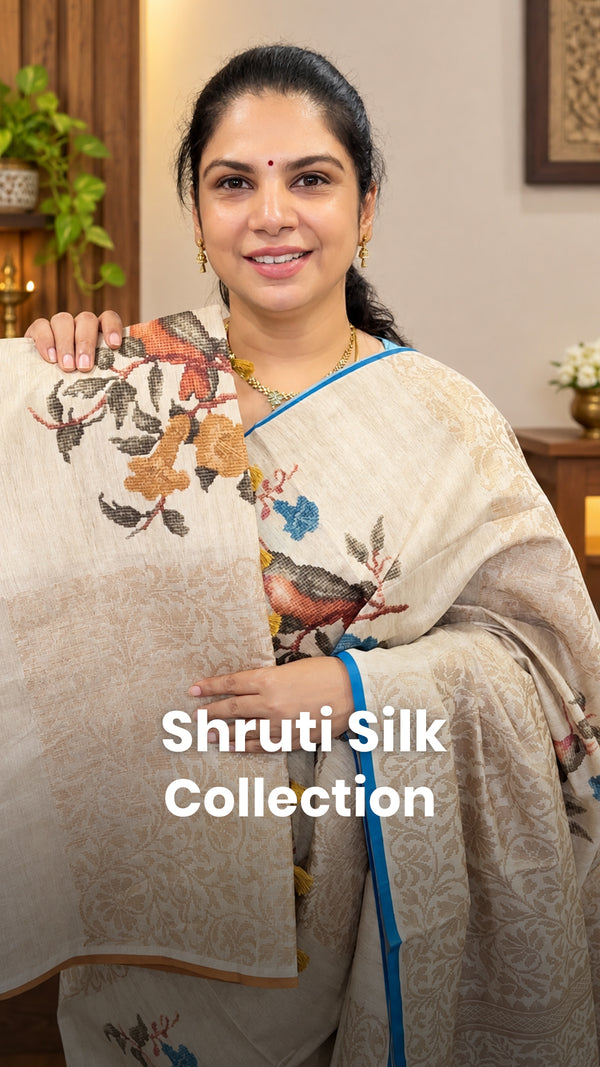 Saree Name - Shruti Silk Saree

Blouse - Contrast Blouse

Price - R...