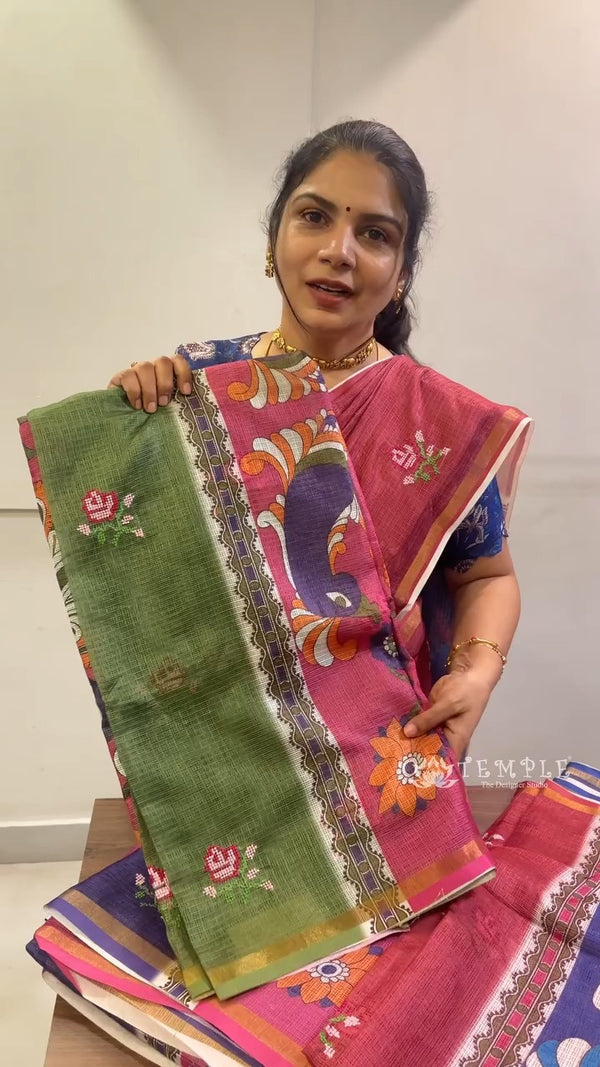 Saree Code - TTDS3684

Saree Name - Embroidered Kota Saree

Price -...