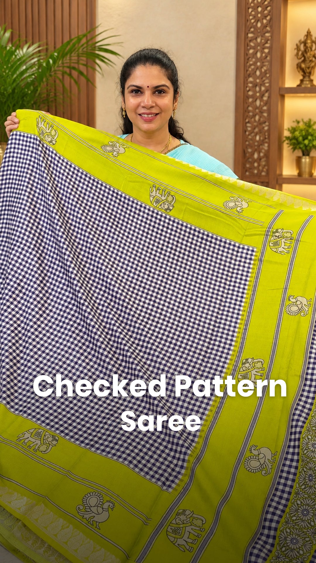 Saree Code - TTDS3743

Saree Name - Checked Pattern Saree

Price - ...