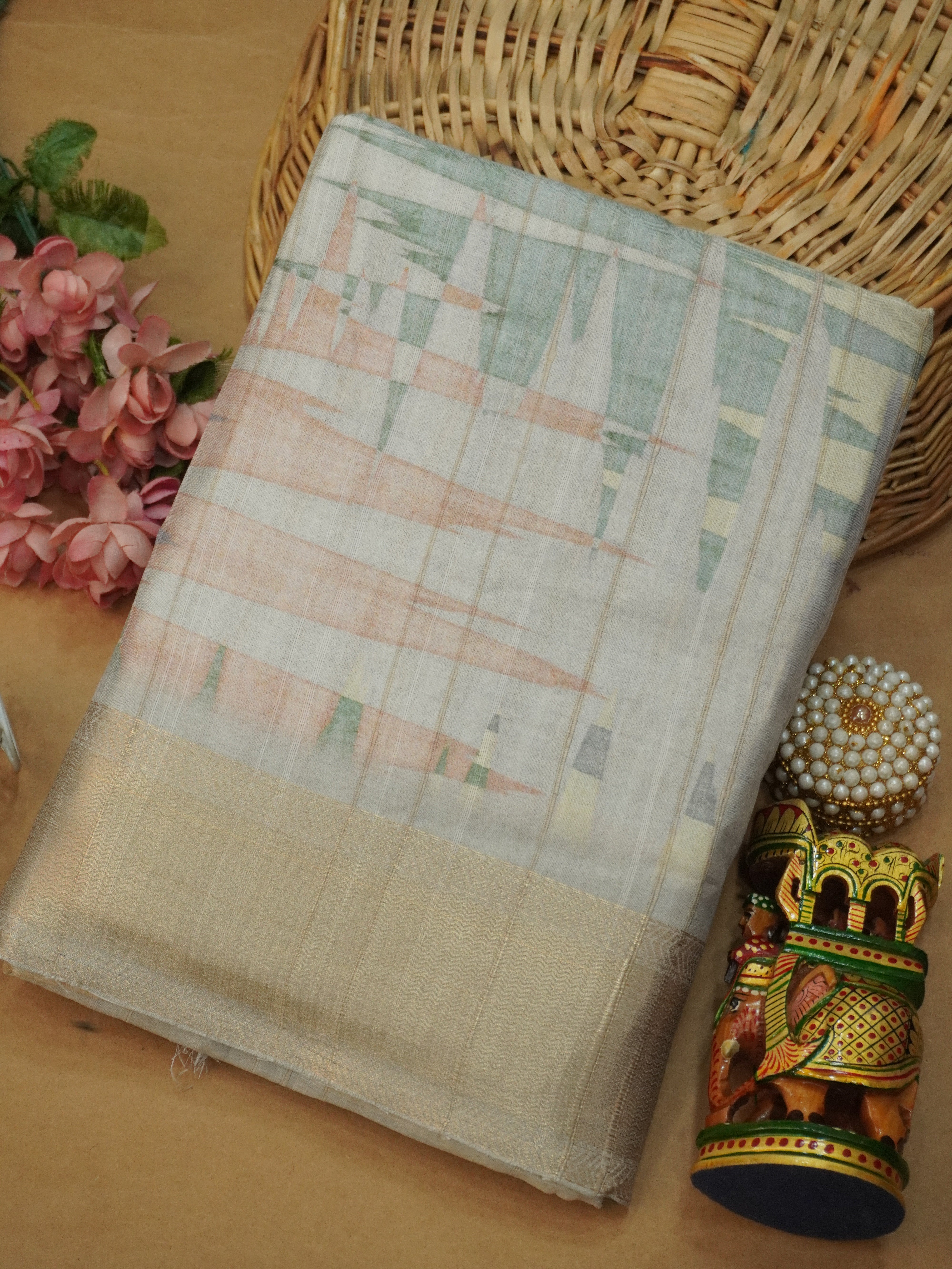 Tussar Silk Saree | TTDS3219