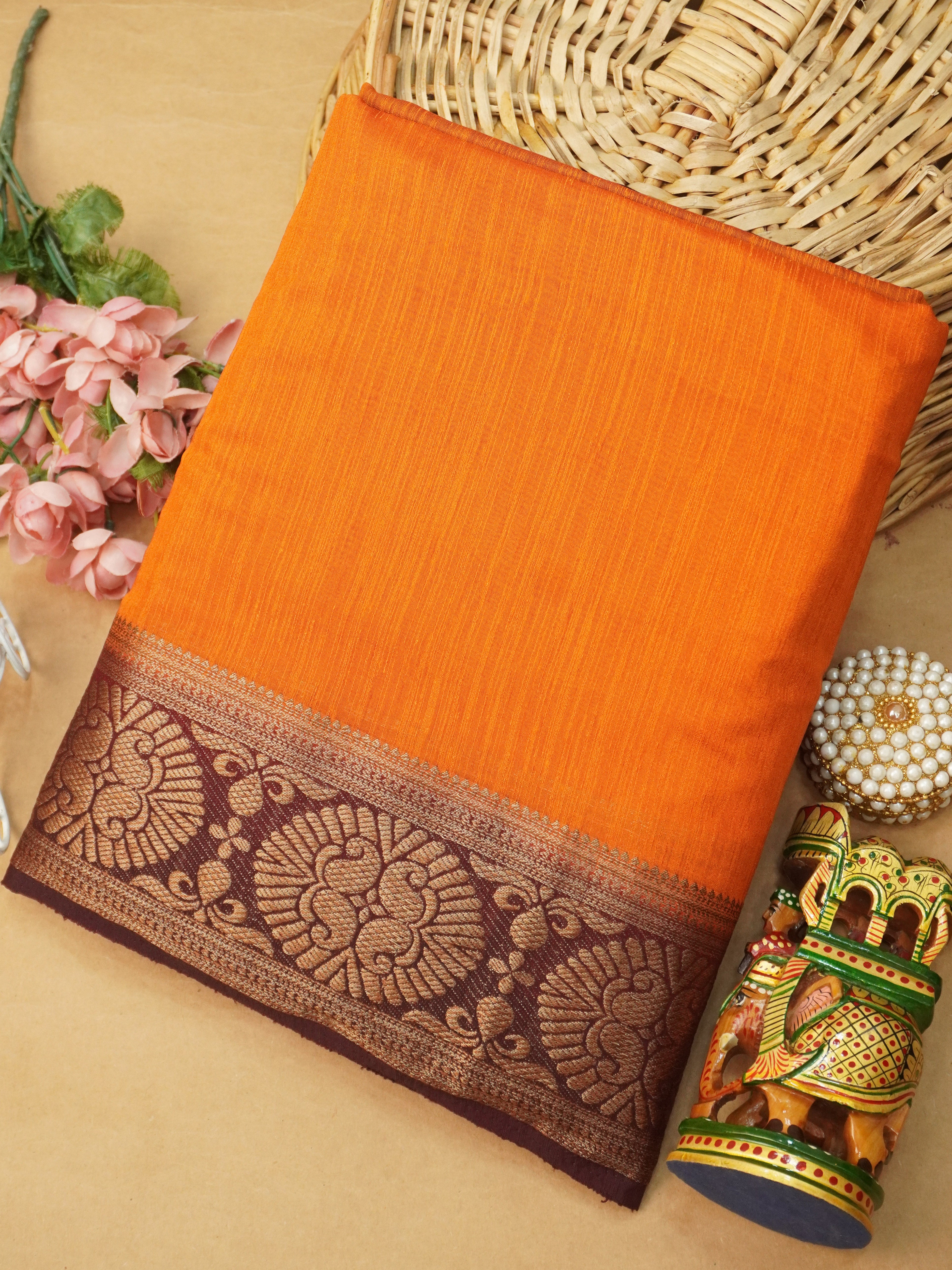 Jute Silk Saree | TTDS3207