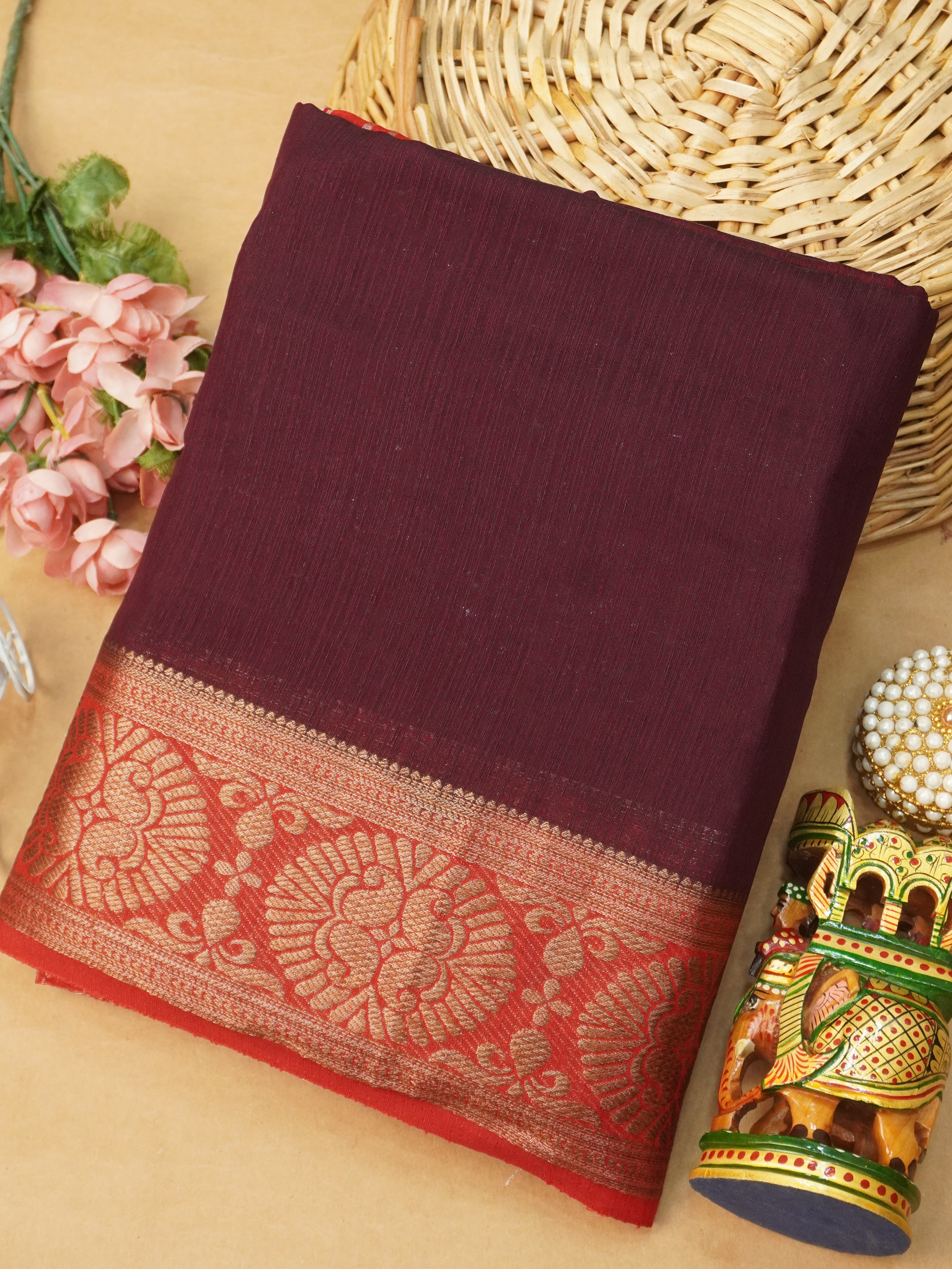 Jute Silk Saree | TTDS3207