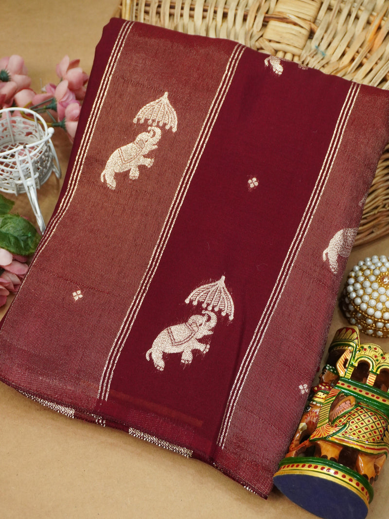 Viscose Georgette Saree | TTDS3161